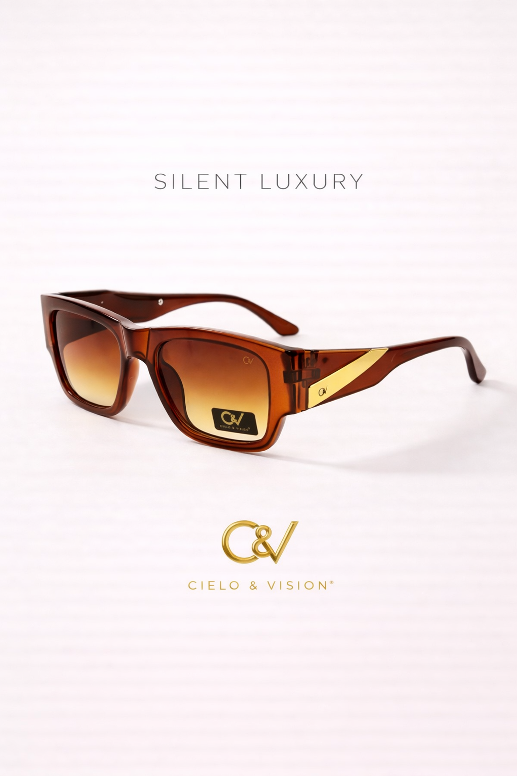 Lentes de sol carey CIELO & VISION — Cognac Series